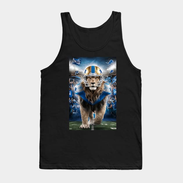 Detroit Lions Tank Top by TshirtMA